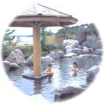 ひょっこり温泉　島の湯の和風大露天風呂
